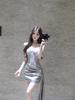Elegant Sequined Waist-Cinched Bandeau Dress: Slim-Fitting, Flattering, and Hip-Hugging