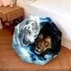 1 PC Automatic Folding Umbrella - Yin Yang Tiger Lion Pattern, Portable & Foldable Design with 8 Ribs, Christmas Birthday Gifts