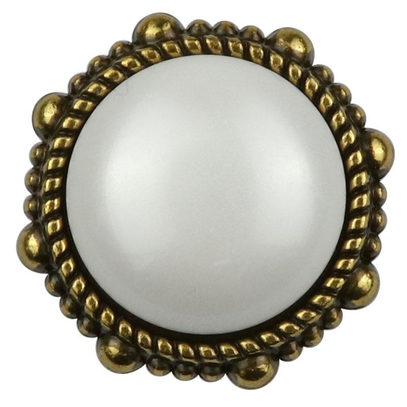 Celebrity-Stil Perlen-Metallknöpfe Retro Blazer Doppelseitiger Ledermantel Dekorative Knöpfe