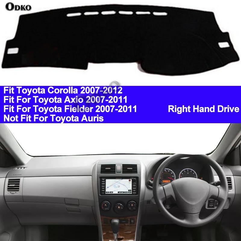 Car Dashboard Cover Dash Mat For Toyota Corolla Axio Fielder 2007 2008 2009 2010 2011 Auto Non-slip Sun Shade Pad Carpet