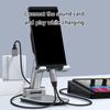 100CM Fast Speed Type C To USB OTG Adapter Cord Sound Card Live Streaming Cable with Charging Function for Phones