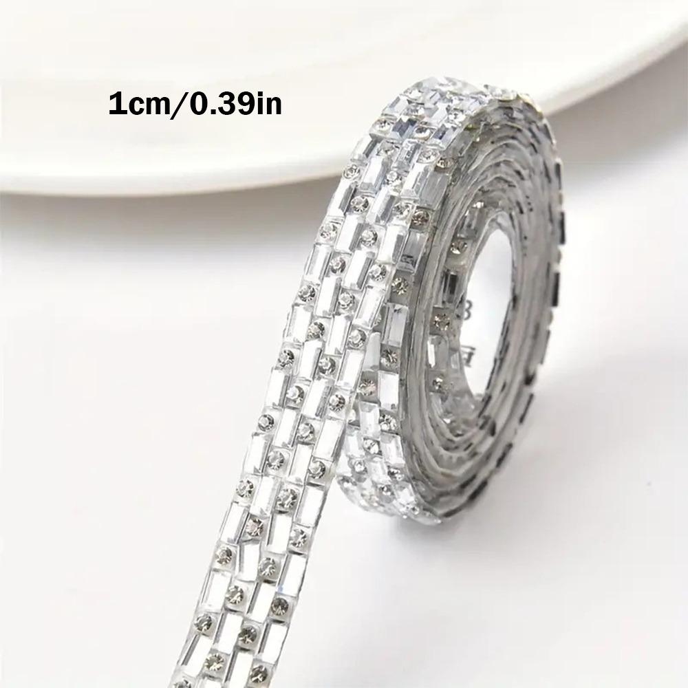 DIY Self Adhesive Rhinestone Strips Sewing Accessories Bling Rhinestone Trim Tape  Wedding Decor