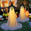 With Witch Hat Halloween Yard Ghost Ornaments Luminous LED Glow Specter Ornament  Outdoor Garden