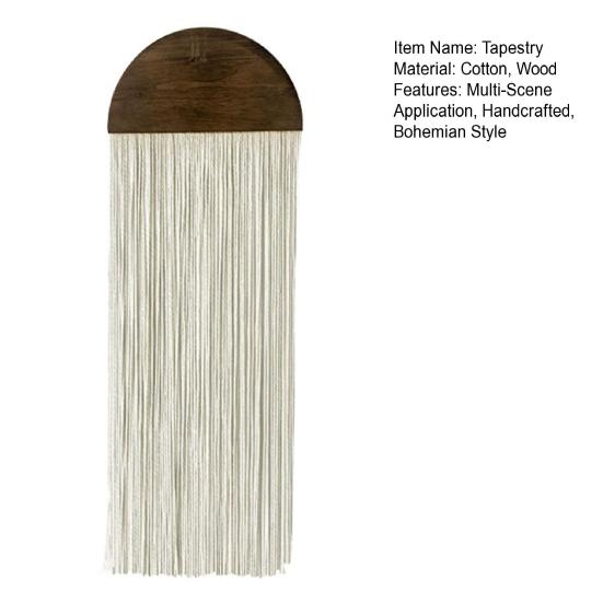 Yousheng Boho Kwast Wandtapijt Wandhanger String Wandtapijt Handgemaakt Katoenkoord Kwast Wandtapijt voor Woonkamer Slaapkamer Decoratie