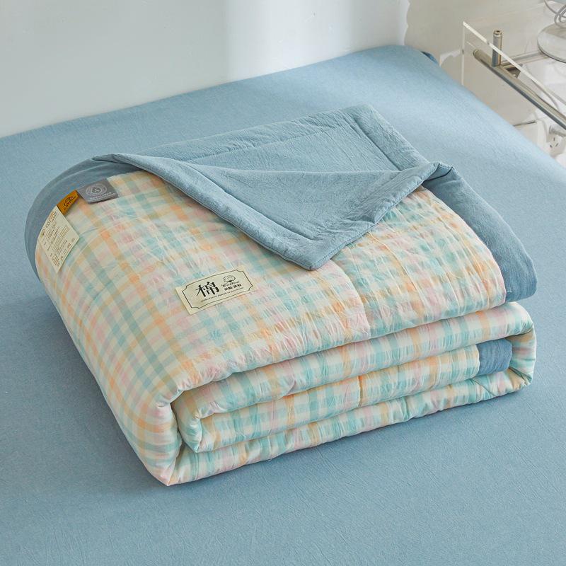 MUJI-Style Xinjiang Cotton Summer Cooling Quilt - Machine Washable & Lightweight