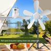 Wiederaufladbarer leiser Deckenventilator mit USB-Nachtlicht für Schlafsäle und Outdoor-Camping