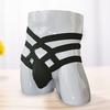 Men High Waist Hollow Strap Panties U-convex Solid Color Bandage Breathable G-String Briefs