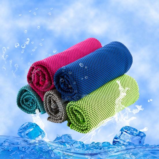 Cooling Fitness Towel Quick Drying Sweat Absorbing Breathable Large Rectangle Men Women Gym Yoga Workout Outdoor Sports Towel