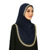 Long Hijabs Shawl Embroidered Lace Headscarf Fashion Wraps Shawl  Female