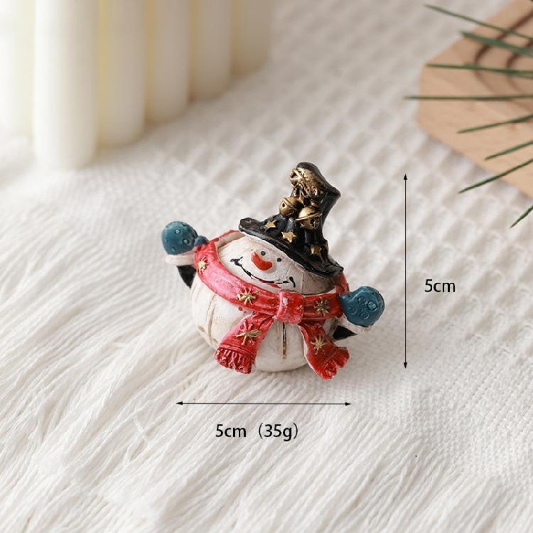 Decorazione Natalizia Ornamento Festa Casa Tavolo Finestra Espositore Ornamento Pupazzo di Neve Babbo Natale Figure 1pz