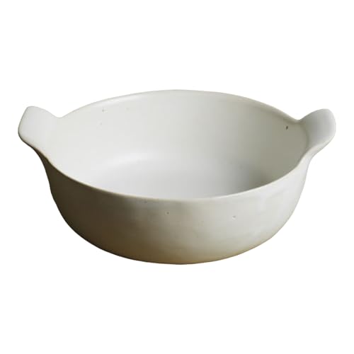Kamoshika Tool Shop Ramen Pot, Single-Serving Pot, Noodle Maker, Bowl, Craft Ishikawa, 500ml, Heat-Resistant Ceramic, Heat-Resistant Ramen Pot, OR-66-