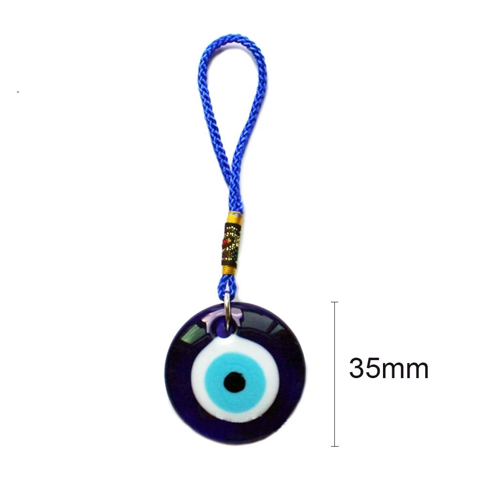 Blue Eye Lucky Eye Keychain Glass Bead Car Hanging Charm Car Jewelry Lucky Eye Pendant Bag Charms