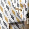 Geometric Stripes Yellow Tulle Curtains Living Room Kitchen Chiffon Curtain Bedroom Balcony Sheer Curtain Fashion Home Decor