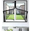 Easy To Install, Easy To Disassemble, Defense Against Flying Insects, Nanofiber Mesh, Black Zipper DIY Home Window Screen