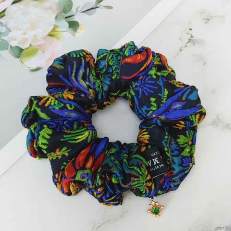 MAIA Two-Tone Jacquard Gopchang Shushu Hair Band - Green