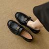 A Pair of Leather Loafers, Women's Shoes, New Retro Shoes, Versatile Shoes, Single Shoes