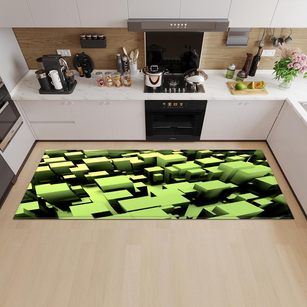 Entrance Door Mat Kitchen Bedroom Carpet Non-slip Floor Corridor Balcony Carpet Modern Pattern Floor Mat Can Be Customized