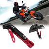 Motorcycle Frame Horizon Bracket Aluminum Alloy Adjustable Kickstand Side Stands B0503(Red)
