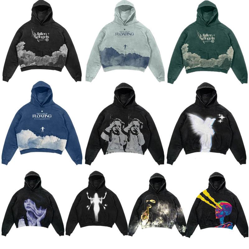 Spring and Autumn New Personality Painted Men's and Women's Hoodies Printed Graffiti Sweater