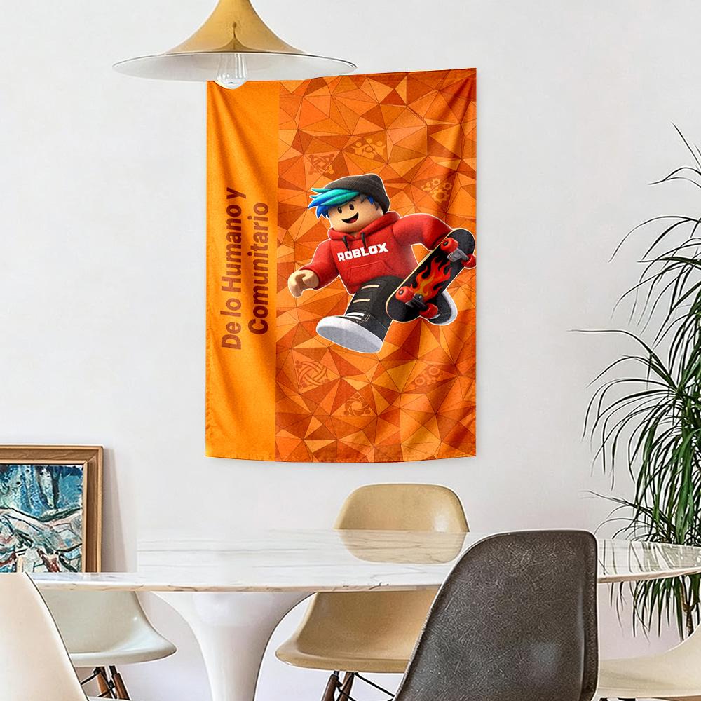 Roblox Wall Decor Tapestry Art For Pet Memorial Birthdaywedding Party Backdrop Family Gift