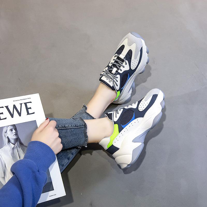 

Leather dad shoes women s 2025 spring new Korean version versatile sports shoes children s thick-soled shallow-mouth casual women s shoes 40 бежевый