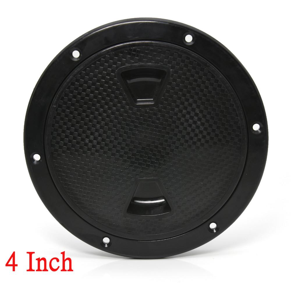 ABS Round Deck Inspection Access Hatch Cover Non-Slip Deck Plate for Marine Boat Kayak Canoe White Black 4 6 8 Inch Hatch Cover