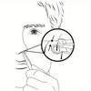 1-Pack Stainless Steel Press-Type Circular Nose Hair Clipper / Tweezers - Portable Nose Hair Trimmer