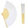 Cnomg Folding Painting Solid White 30-Pack Fans, Fans, Color, DIY, Foldable,