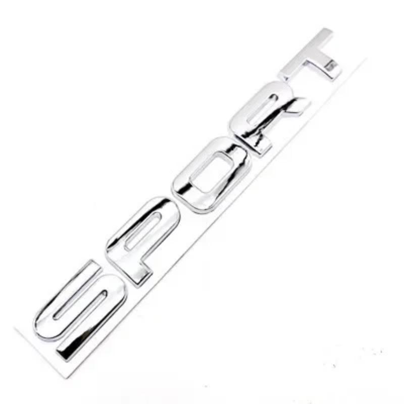 3D Metal Sport Car Rear Trunk Side Fender Emblem Badge Decals Sticker Styling Accessories