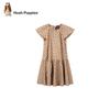 Hush Puppies Girls' Classic Plaid Short-Sleeve Dress