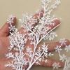 1 Pair 48×18cm Embroidered Lace Trim Large Floral Design Snowflake Lace Decor  DIY Garment Decor