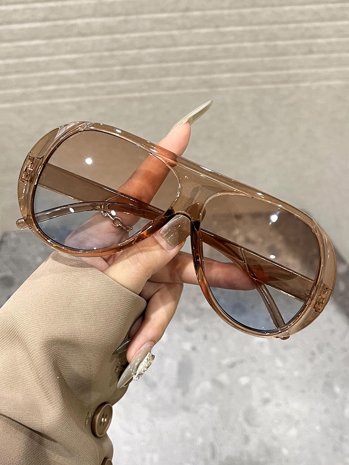 5 Pairs Oversized Aviator Sunglasses - High-End Unisex UV Protection, European American Style