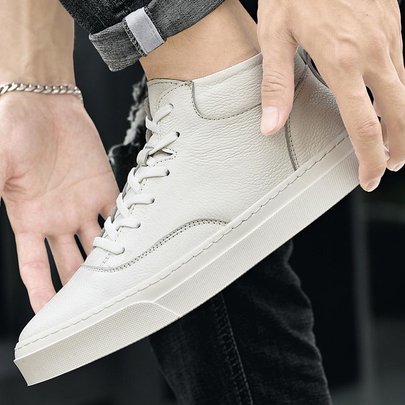 Новые мужские высокие кроссовки мужские люксовые брендовые удобные скейт-кеды мужские — фото 3