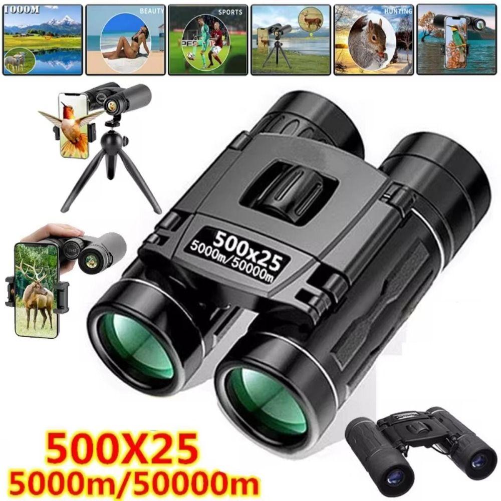 

Long-Distance Vision Portable Binocular Telescope 500X25 Powerful Folding Telescope Concerts
