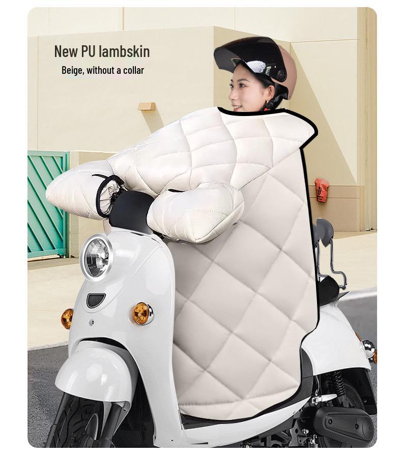 Winter Fleece-Lined Electric Motorcycle Windshield Cover – Waterproof, Windproof, Four-Season Protection