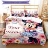 3pcs Minnie5 Cover Set - Personalized Name, HD Printed Bedding with 1 Cover and 2 Pillowcases - Perfect for Home Decor, Easy Care