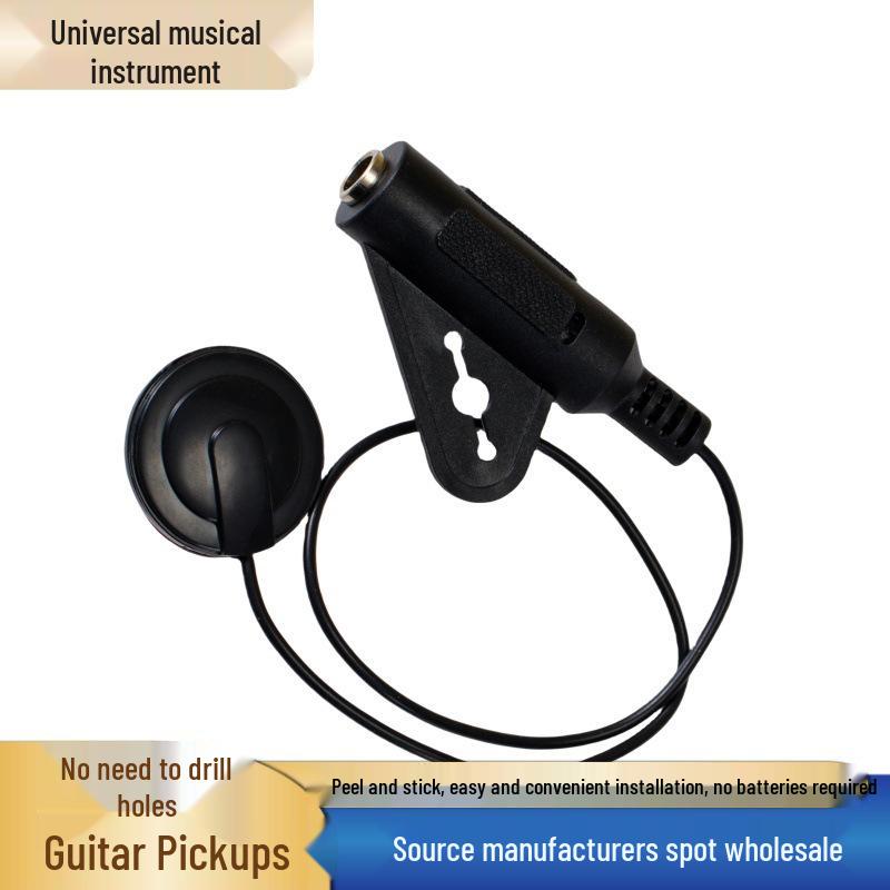 Multi-functional Hole-Free Pickup for Guitar, Ukulele, Thumb Piano, and Guzheng