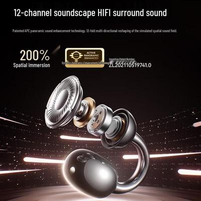 SANAG S7S AI Open-Ear Noise-Cancelling Bluetooth Earclip Headset