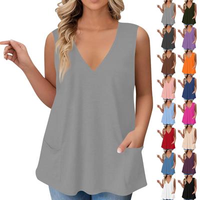 Womens Tank Top Dressy Casual Shirts Summer Loose Fit Camisole Cute Trendy Clothes Sleeveless Blouses