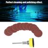 100 pcs 1 Inch / 25mm Diameter Sanding Discs Kit 100-3000 Grit Range 1/8 inch Shank Hook and Loop Sandpaper Aluminum Oxide