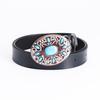 Ethnic Turquoise Leather Waist Belt for Horse Riding - Middle East Exclusive