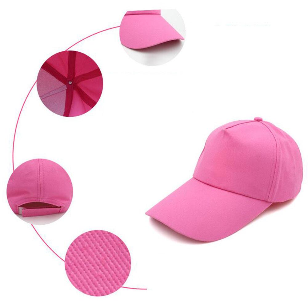 Men Women Winter Solid Color Baseball Cap Adjustable Sun Cap for Outdoor Use