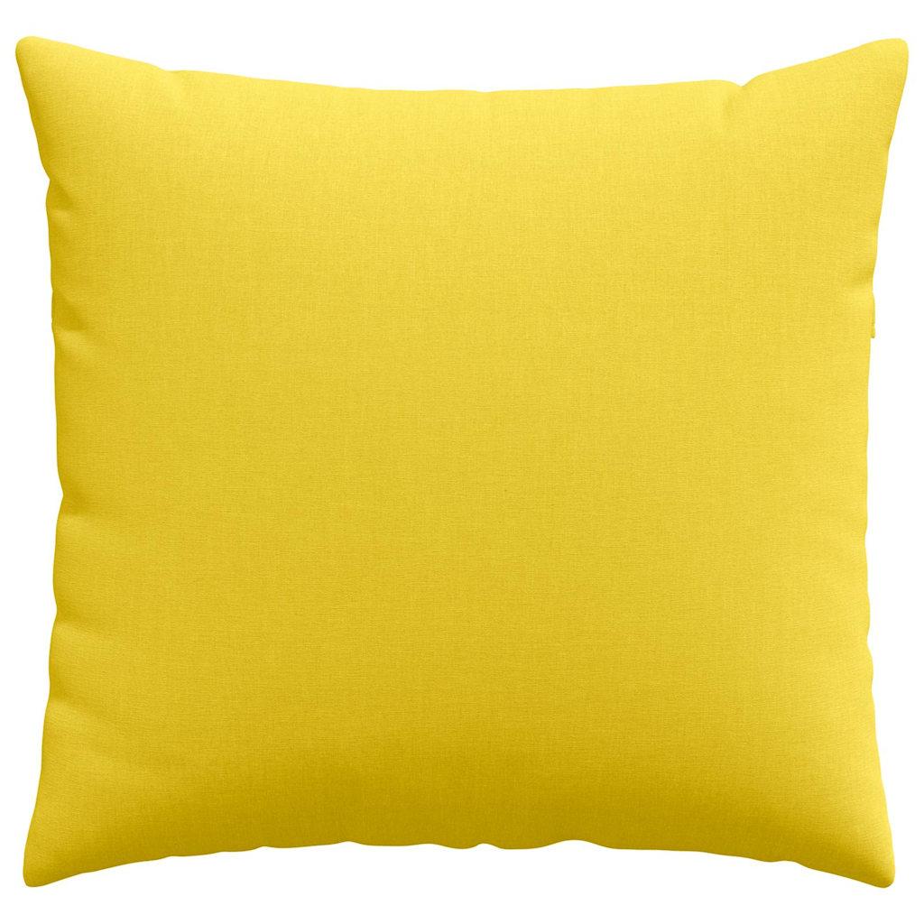 Sofa Cushions 2 pcs Light Yellow 45 x 45 cm Fabric