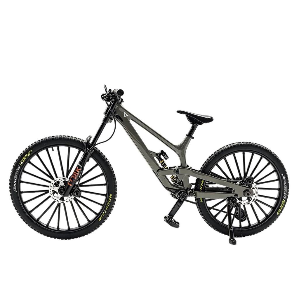 Cross Alloy Bicycle Model - Double Shock Mountain Bike Toy with Variable Speed & Front/Rear Absorbers - Ornament Gift