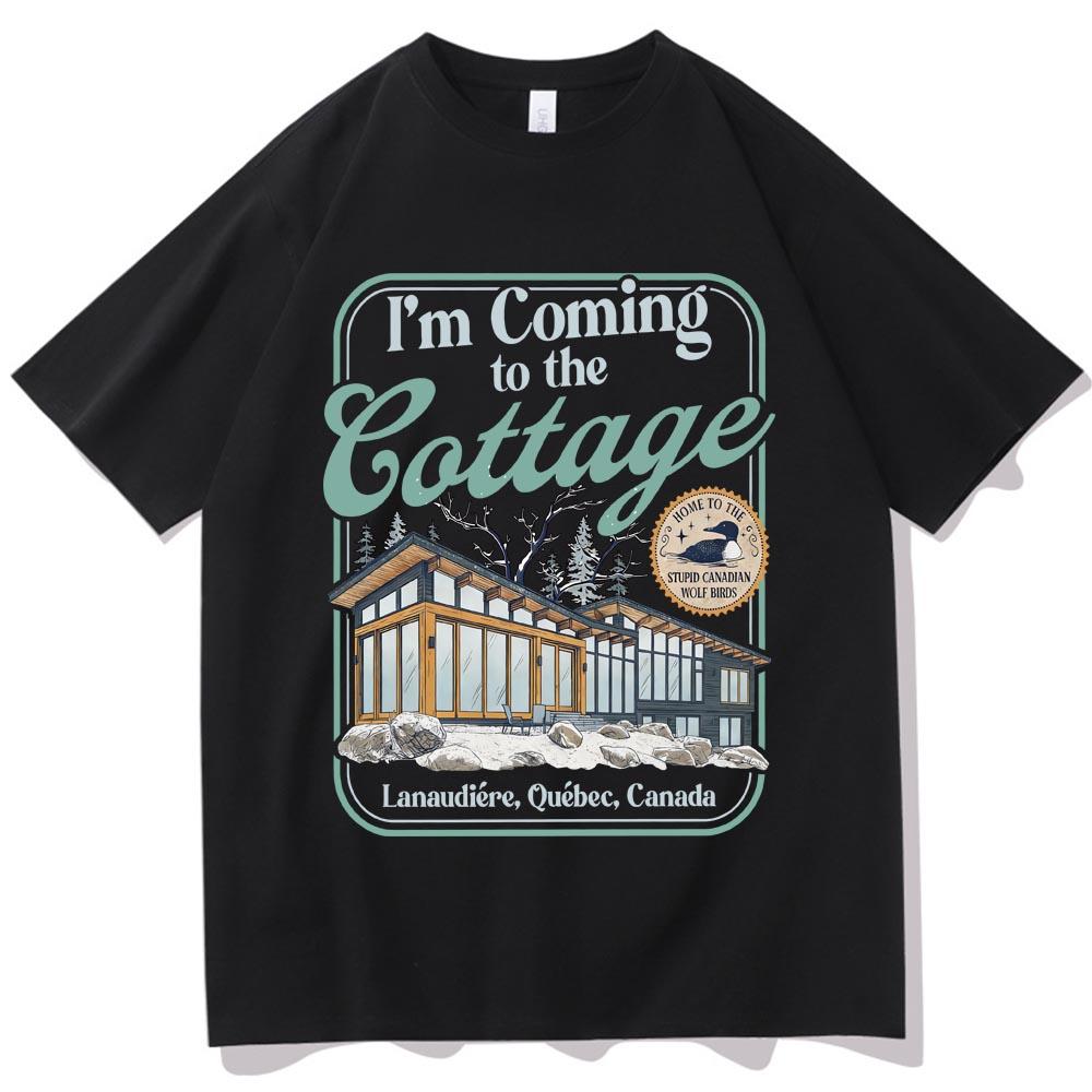 Heated Rivalry I'm Coming To The Cottage T-shirt Man Woman Harajuku Short Sleeve O-neck Casual Shirt
