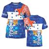 Maglietta Bandiera Honduras Edizione Familiare Bambini Adulti Maglietta Stampata 3D Pappagallo Manica Corta Maglietta Casual per Sport all'Aperto