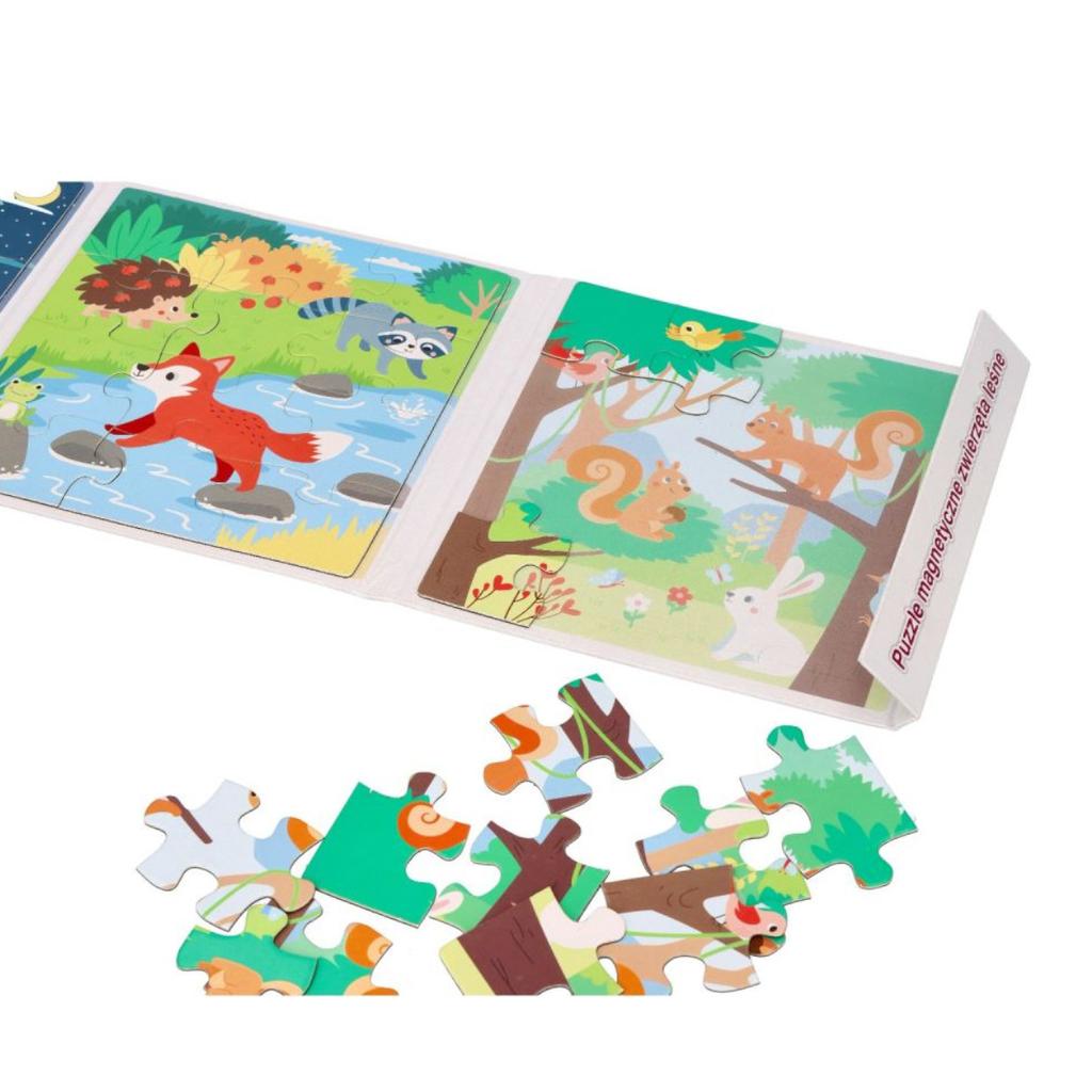 Puzzle Magnetyczne - Leśne Zwierzęta