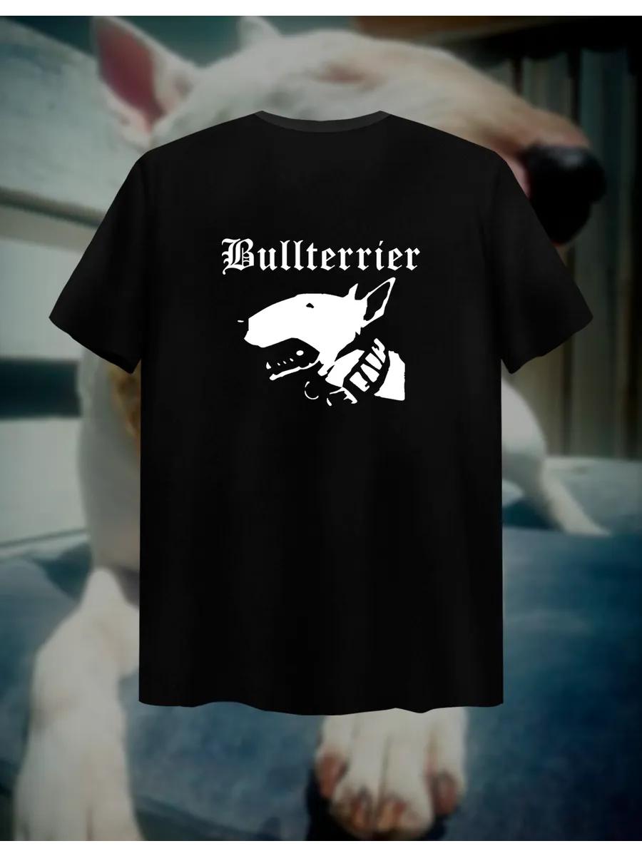 Bull Terrier print T-shirt L
