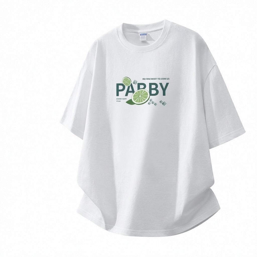 

Pure cotton short sleeve T-shirt men s large size t-shirt 2XL белый