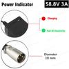 150W 58.8V 3A Charger For 14S 52V Lithium Battery Pack For 58.8V3A Li-ion Battery Charger High quality Strong With Cooling Fan